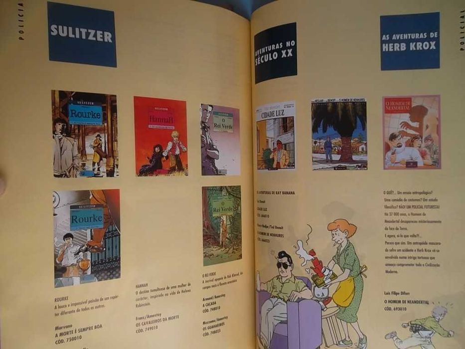 Catálogos de Banda Desenhada Futura, Verbo, Asa etc