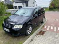 Vw Touran 1,9 TDI 2003 r. czarny 7 osobowy 6 biegów hak