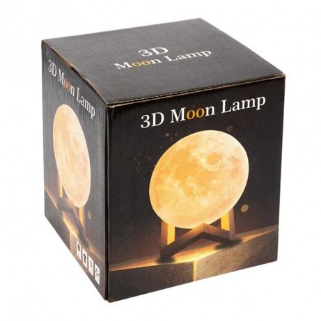 3D Светильник Лампа Луна "3D MOON LAMP" С Пультом 13СМ