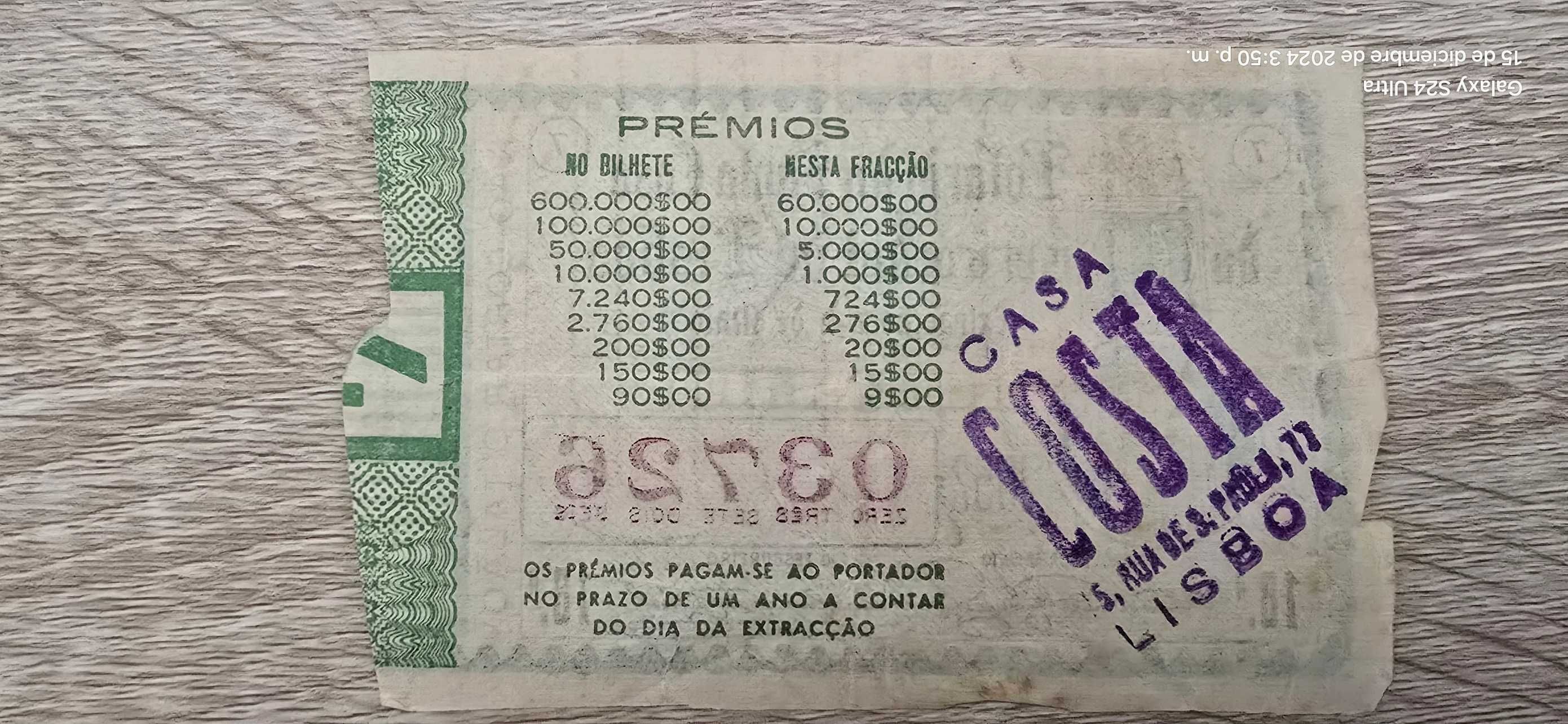 Cautelas antigas para coleção