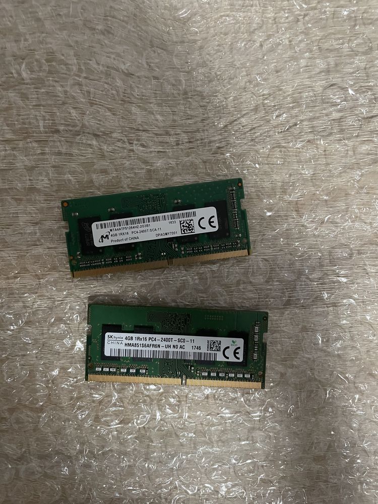 RAM 2x 4GB DDR4 2400hz