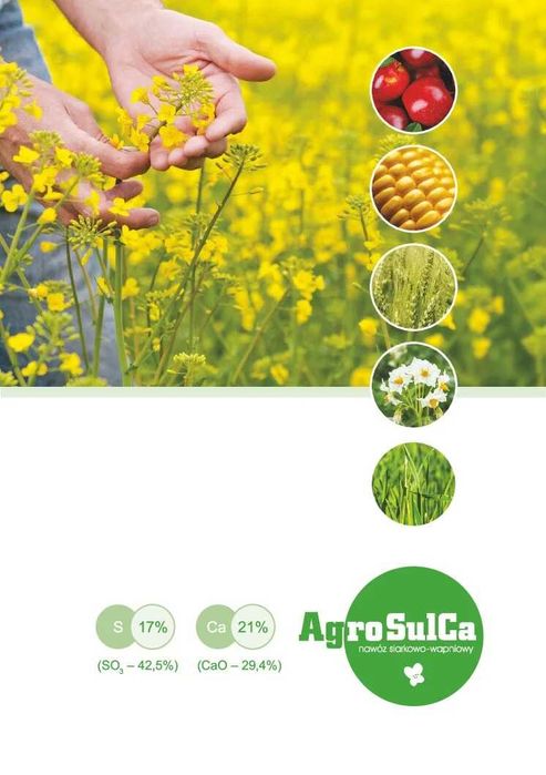 AgroSulCa - Nawóz Siarkowo- Wapniowy