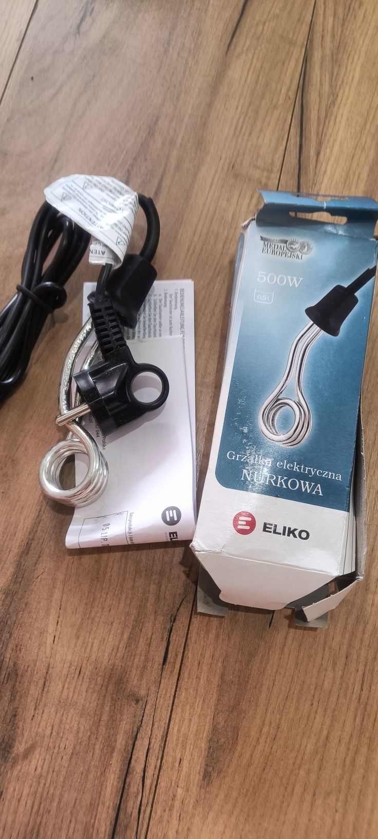 Elektryczna grzałka nurkowa / turystyczna Eliko