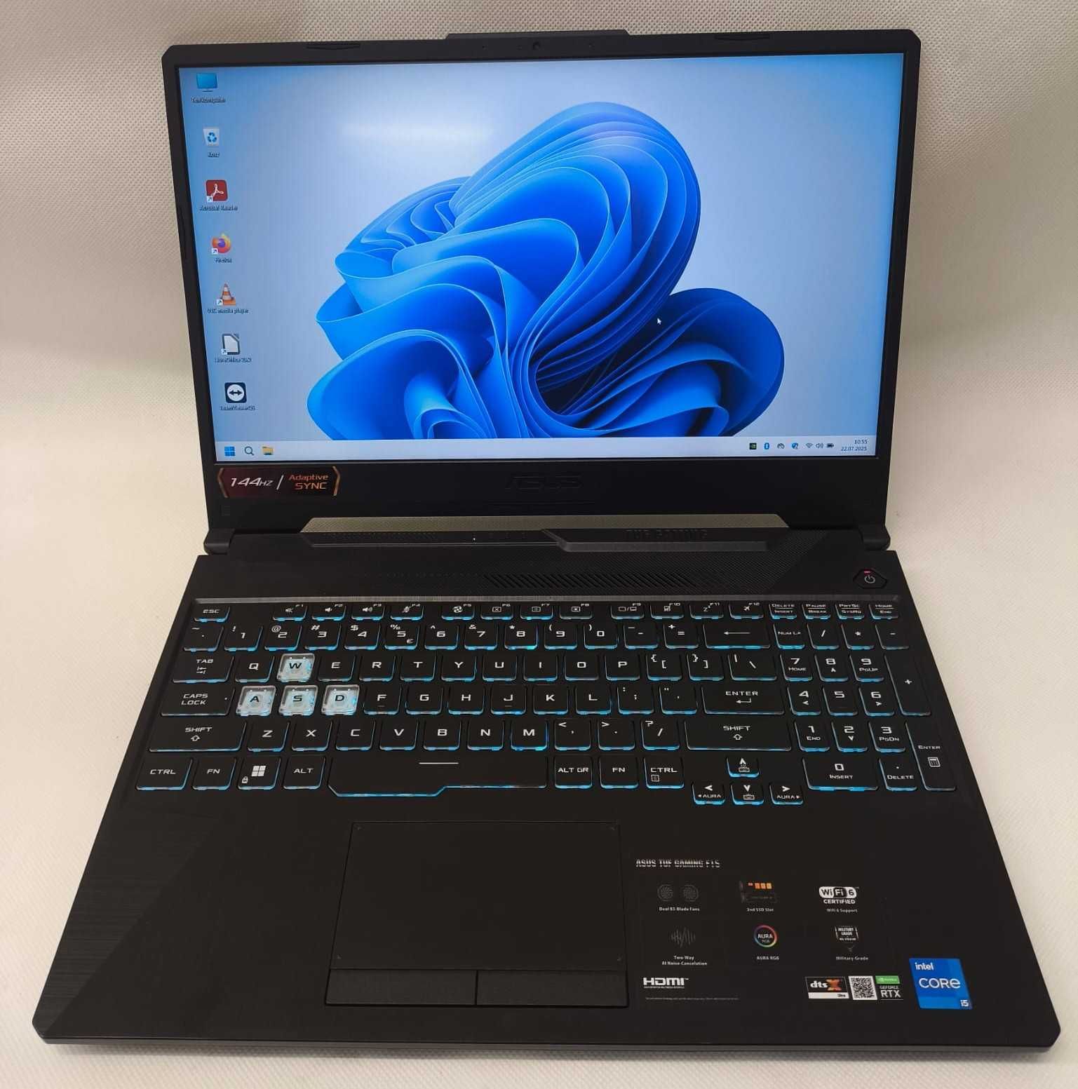 Laptop GAMINGOWY Acer TUF 15,6" 32GB DDR4 2 x 512GB SSD RTX 3050 4GB