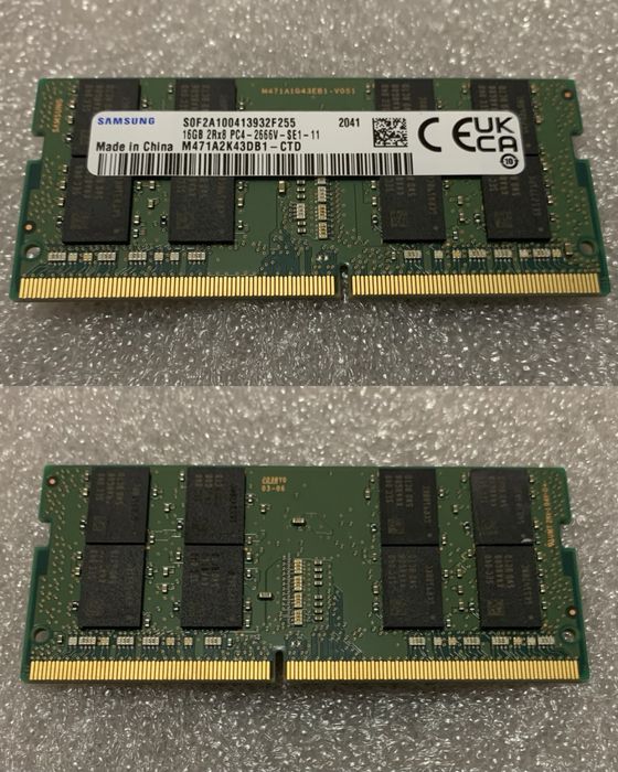 Оперативна памʼять 16Gb, 32Gb DDR4 SoDIMM