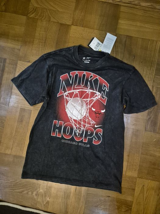 мужская футболка Nike NBA Max90 Courtside Chicago Bulls черного цв