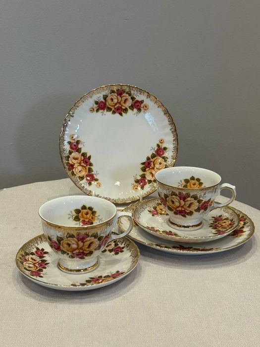 Zestaw śniadaniowy (trójka), porcelana Winterling Bavaria.