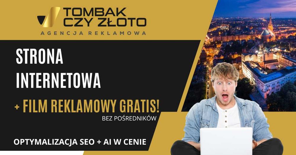 Profesjonalna strona internetowa + film reklamowy gratis!