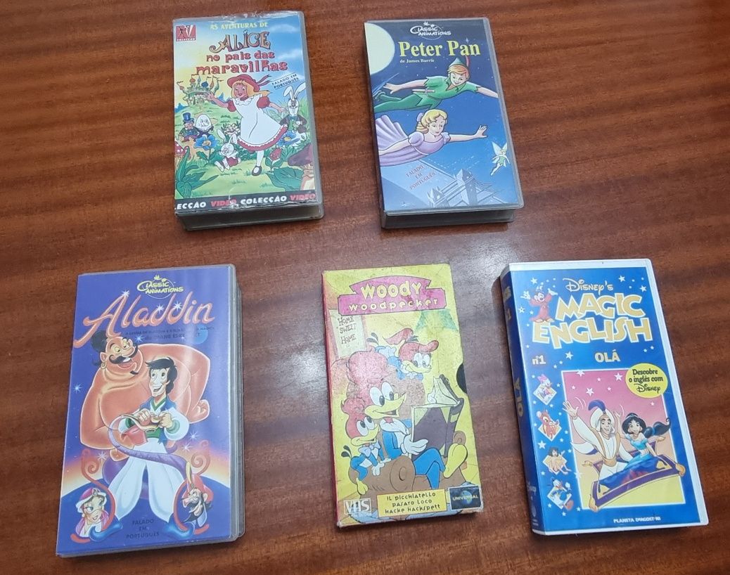 Filmes infantis - Cassetes VHS
