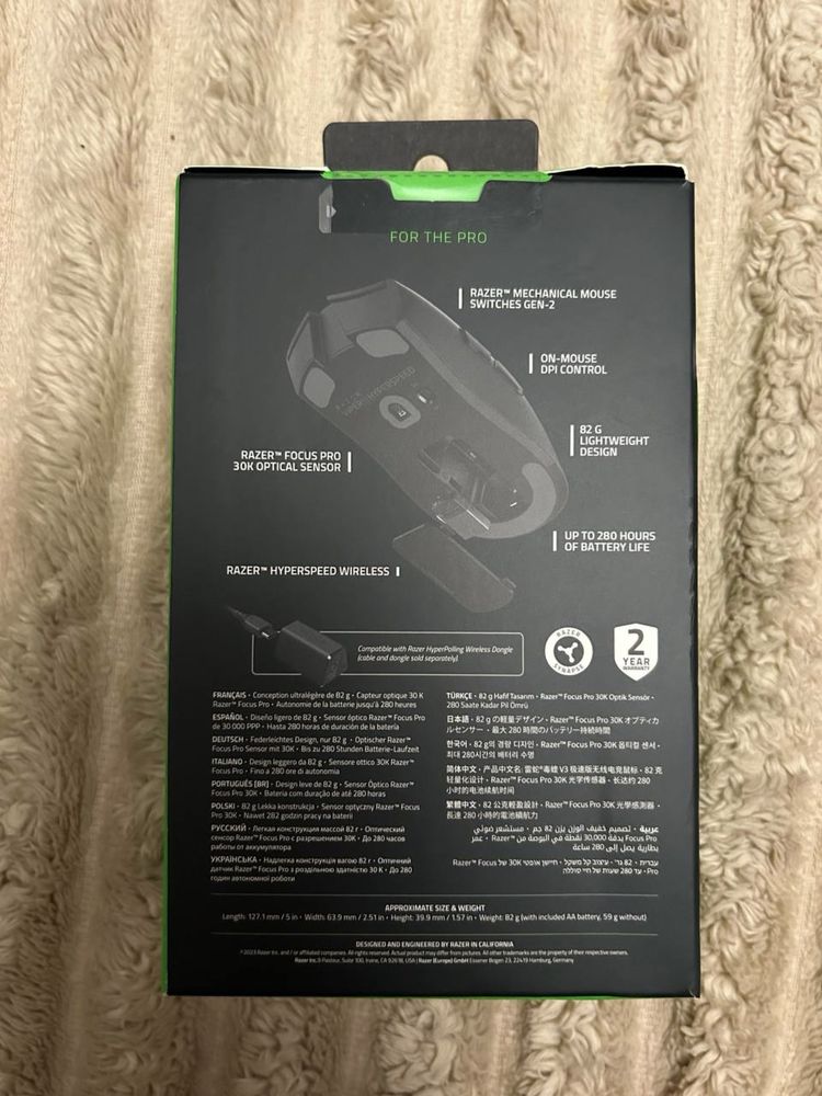 ігрова миша Razer Viper V3 HyperSpeed Wireless Black