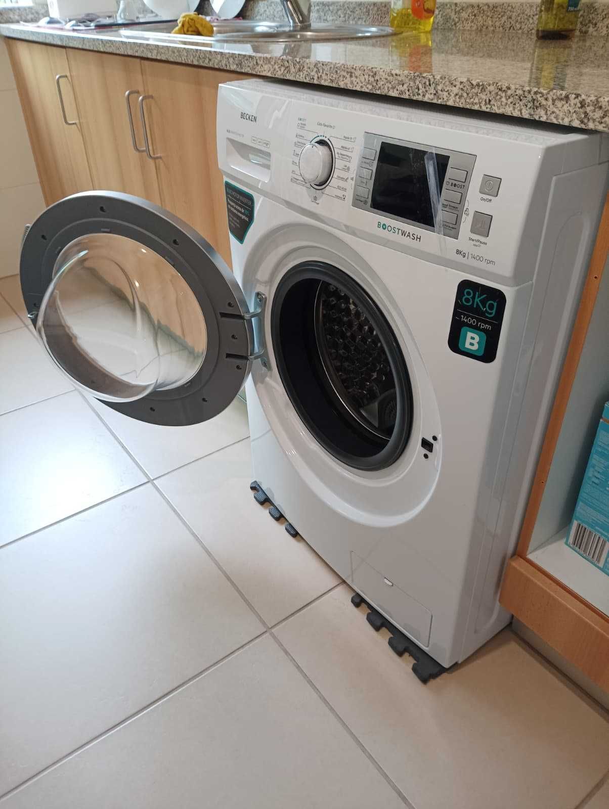 Máquina de Lavar Roupa Becken Boostwash, Inverter BLDC, 8 kg 1400 rpm
