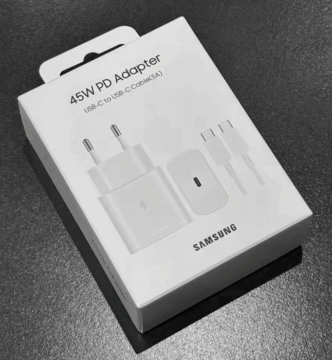 Швидка зарядка Samsung 45W Блок + Провід Type-C/Type-C