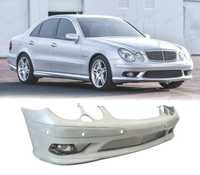 PARA-CHOQUES FRONTAL PARA MERCEDES W211 02-06 LOOK AMG + FAROIS DE NEVOEIRO