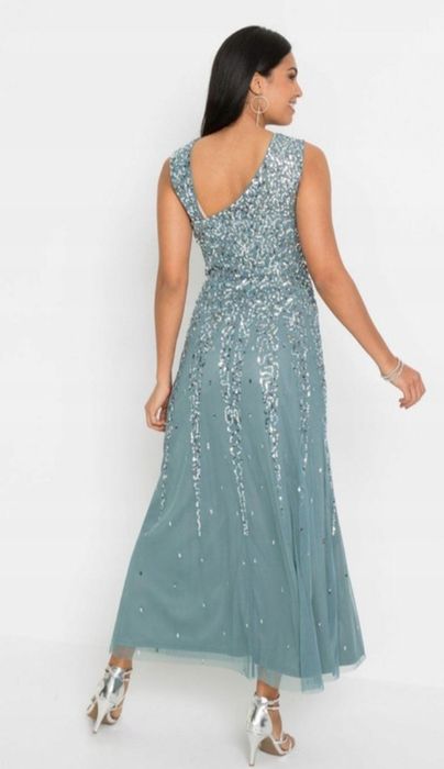 Wyprzedaż 2 sukienka 36 38 cekiny wesele świadkowa druhna i tiul mama