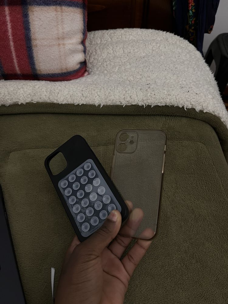 Iphone 12 mini azul marinho com capas