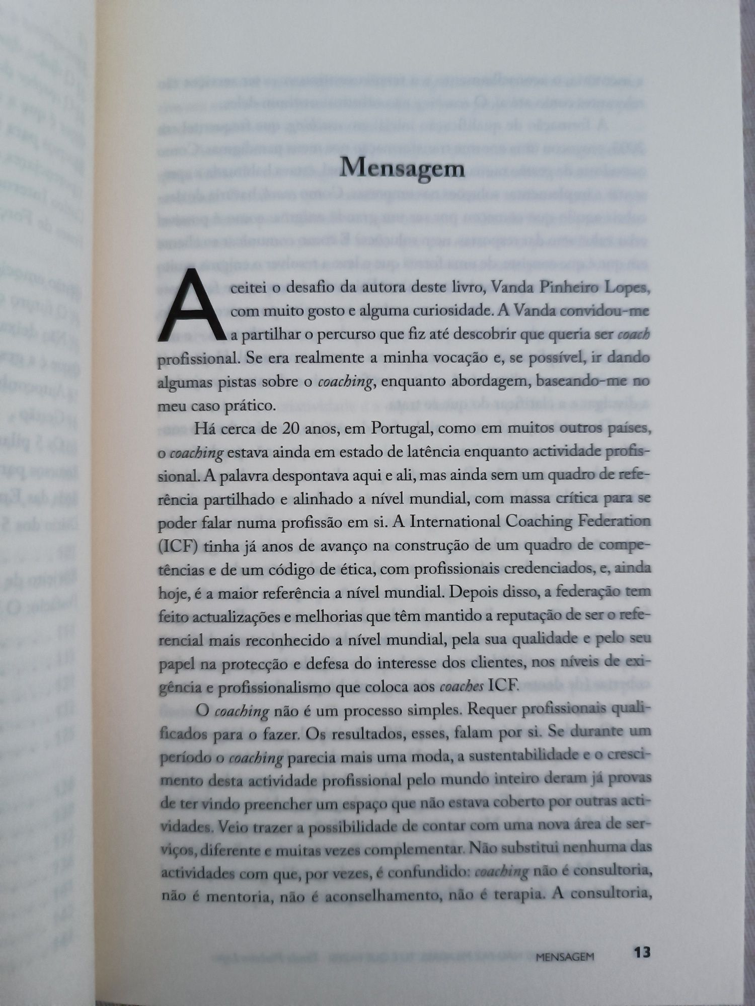 Livro "O Coaching não faz milagres, tu é que fazes"