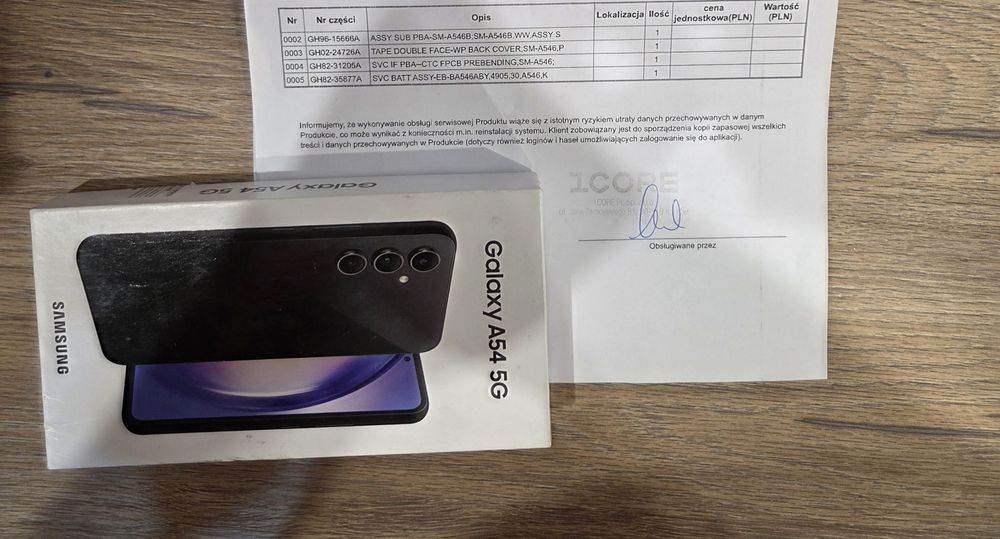 Samsung A54  8/128 Nowa Bateria Gwarancja  Nowe szkło hartowane