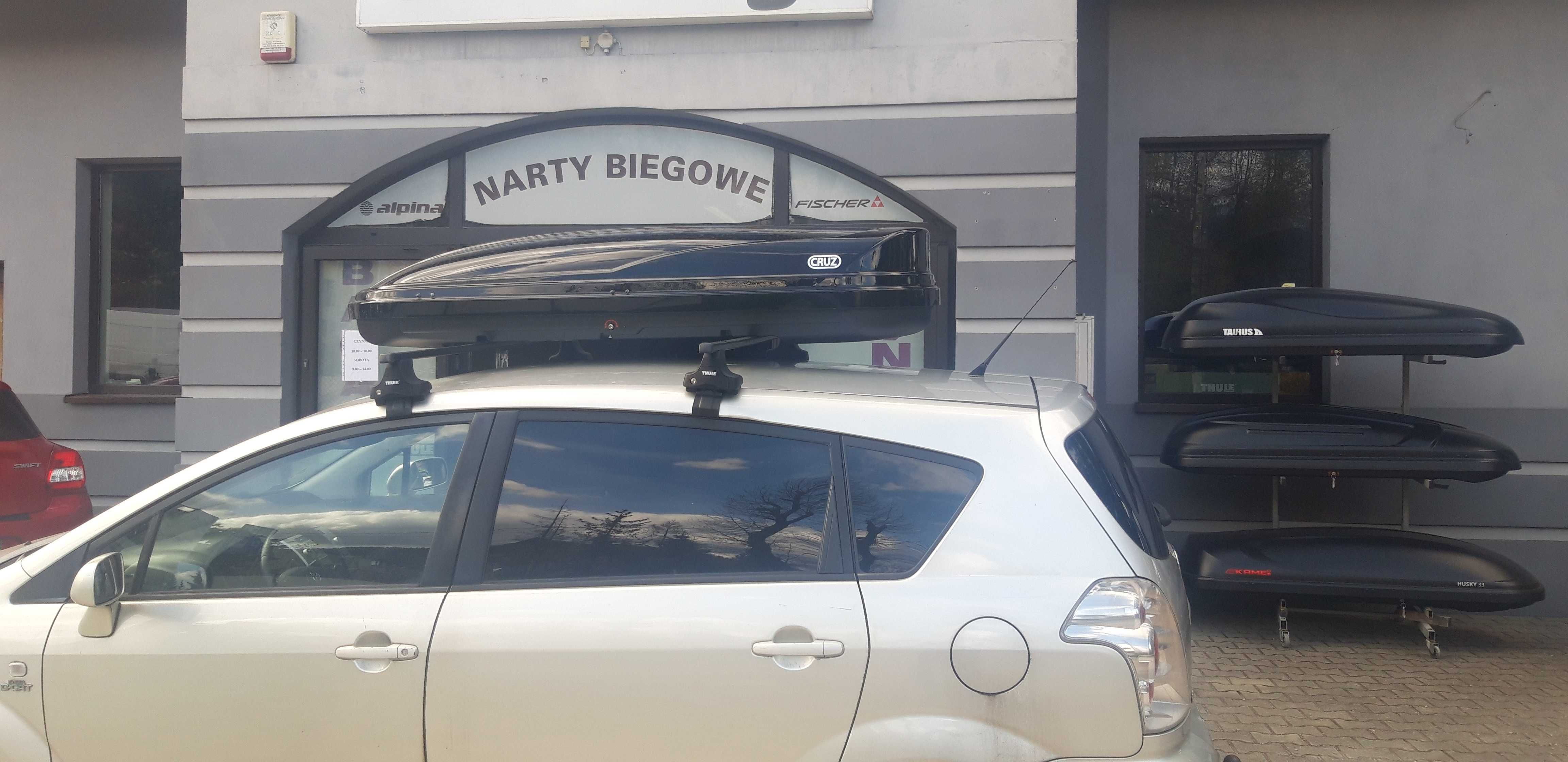 Box dachowy CRUZ Paddock 500N dwustronny 500 l, 75kg, narty max 190 cm