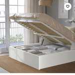 Łóżko malm Ikea z pojemnikiem + materac
