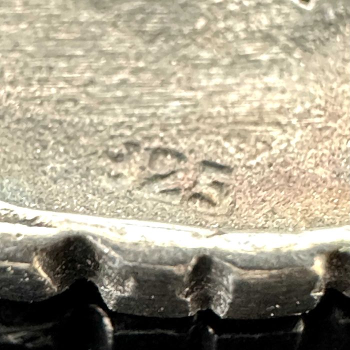 Broszka artystyczna z srebra w stylu secesji wiedeńskiej, próba 925