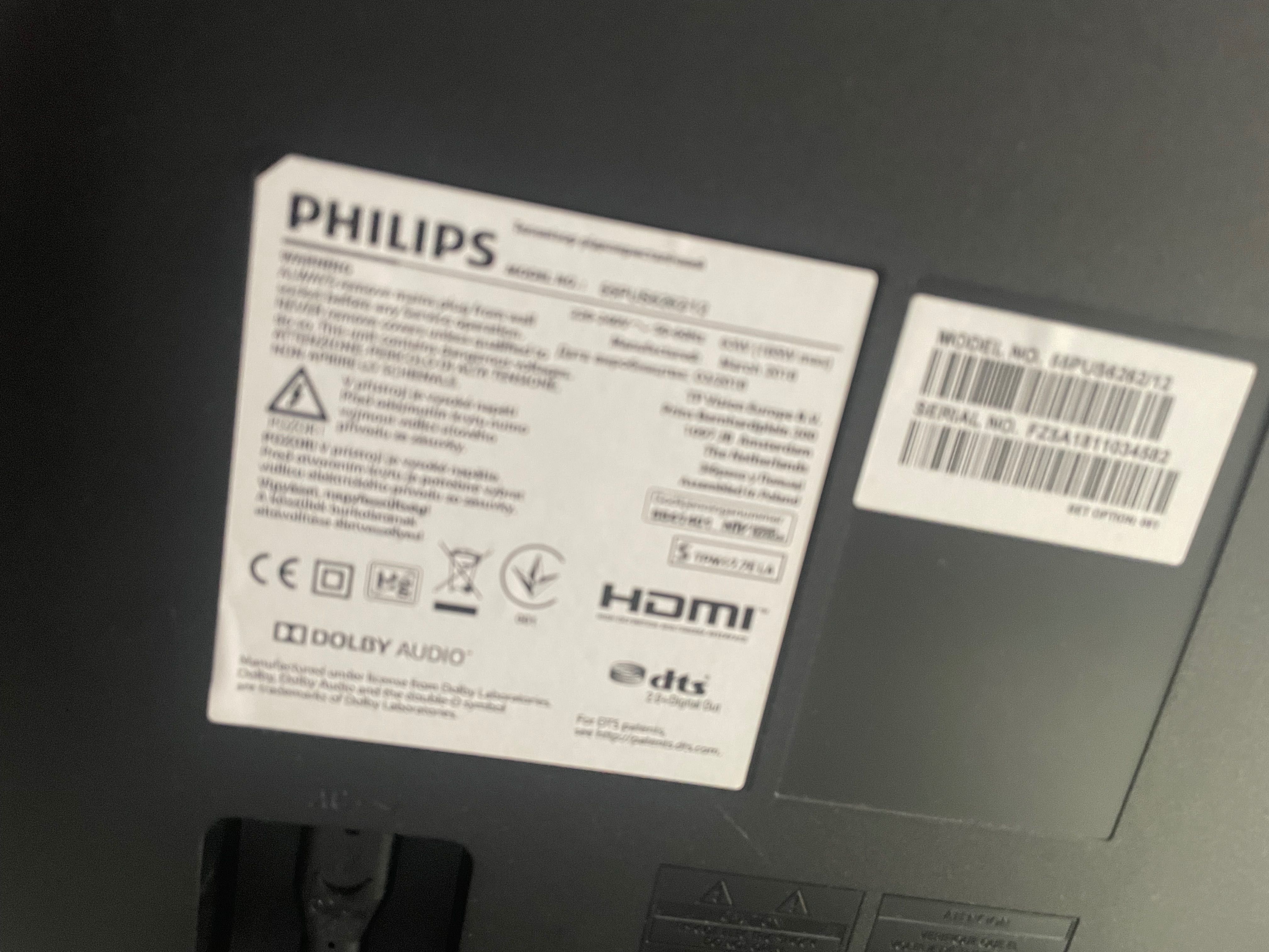 Telewizor Philips model 55PUS6262/12 55 cali Smart tv