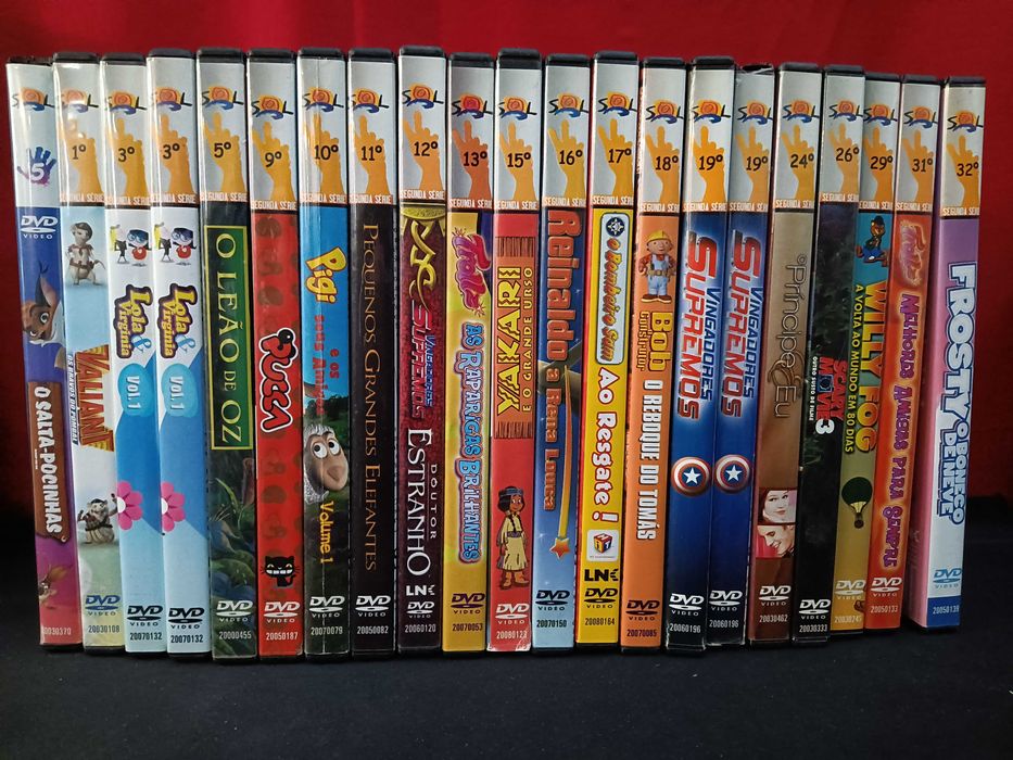 Filmes DVD coleção Sol 42 unidades