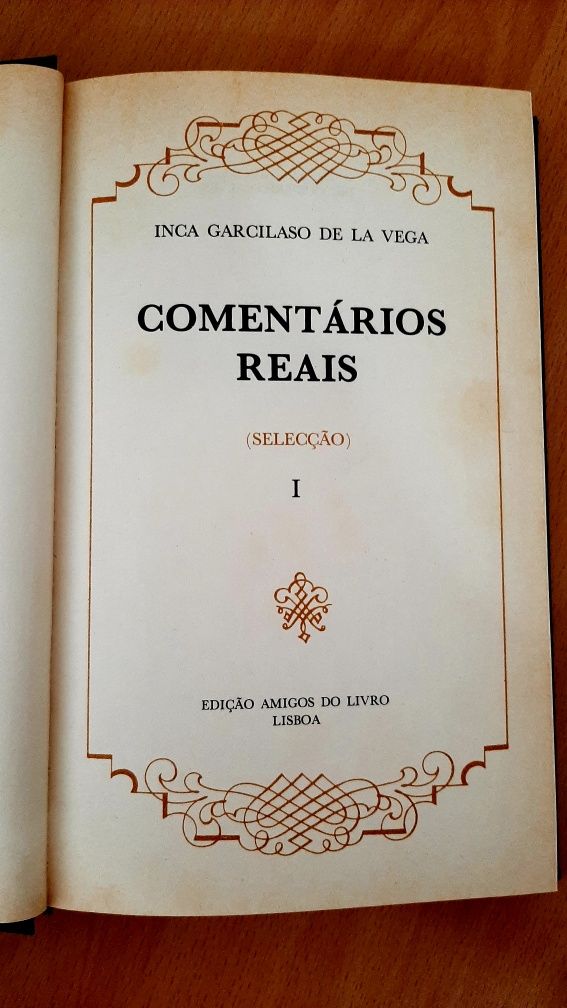 "Comentários reais"(seleção), 2 vol. Inca Garcilaso de la Vega