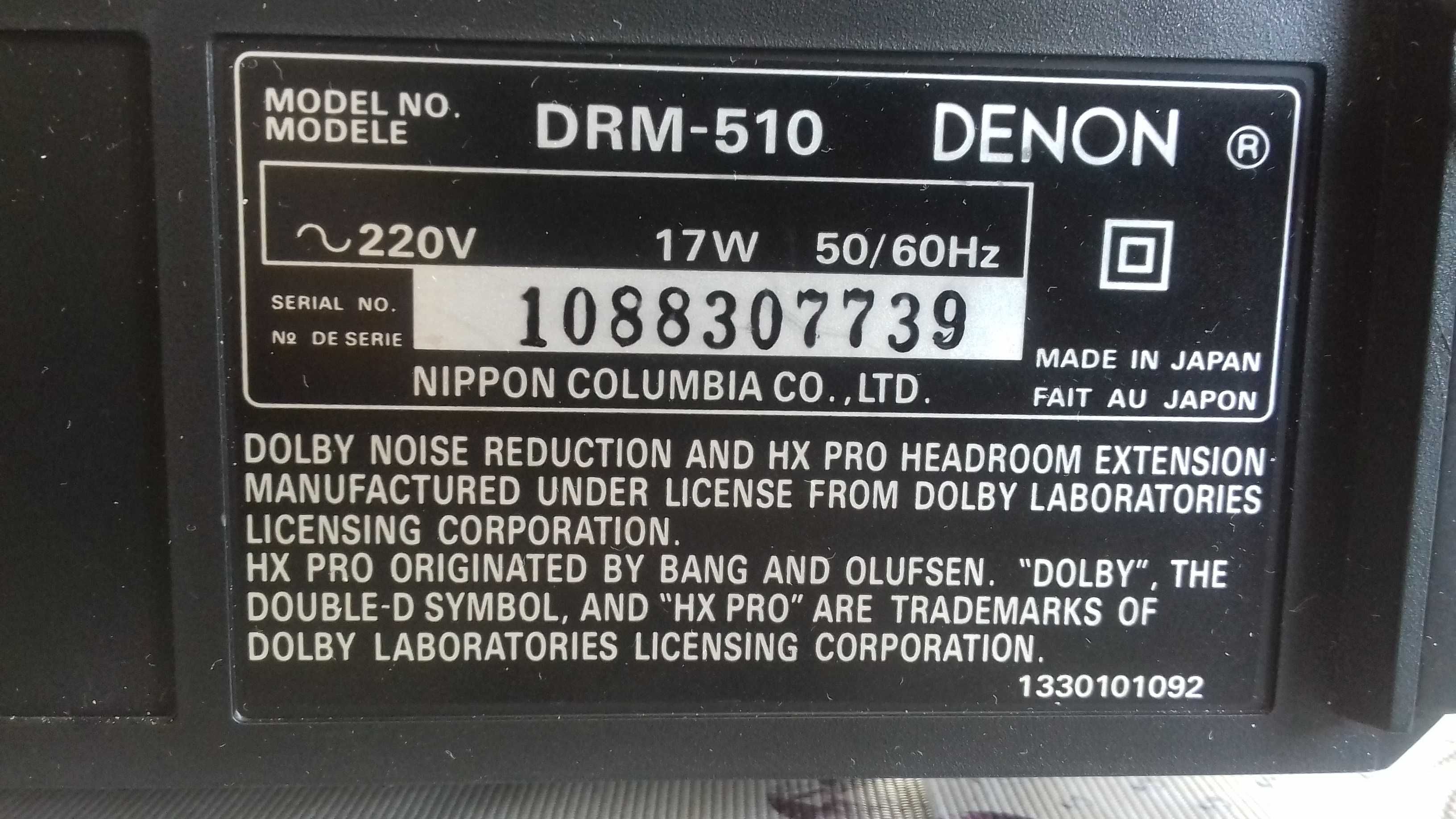 Дека DENON в идеальном состоянии.