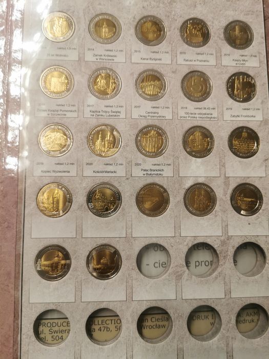 Komplet monet 2 złote Nordic Gold Zygmunt II August