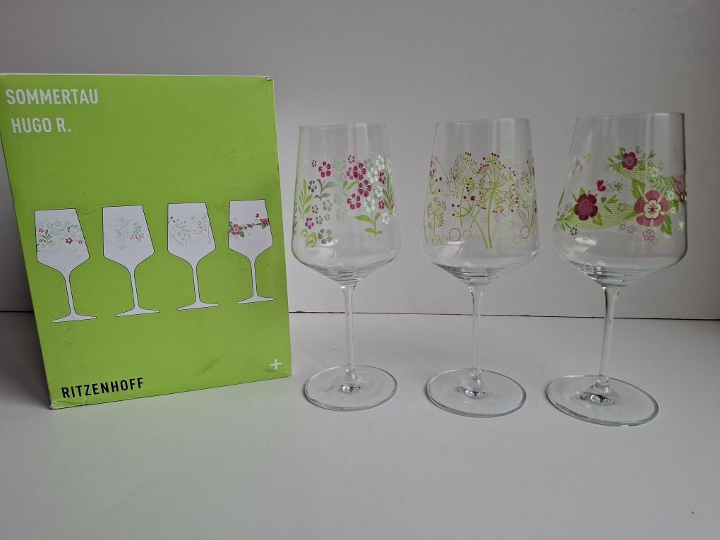 Ritzenhoff Hugo- kieliszki do aperitifu motyw kwiatowy- 3szt- 544ml