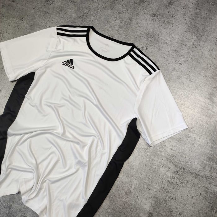 MĘSKA Koszulka Sportowa Adidas Małe Logo Bieganie Siłownia Klasyk