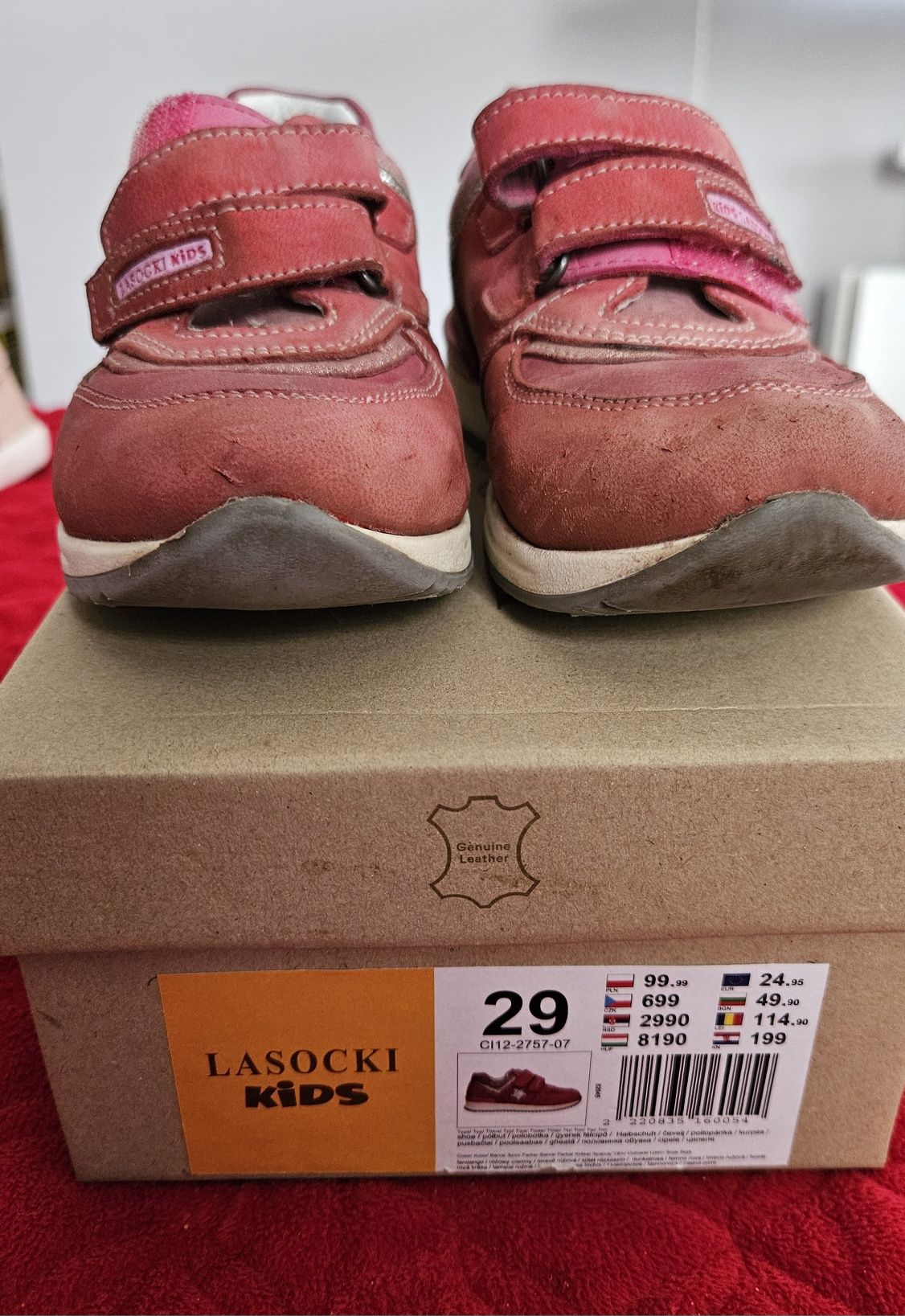 Adidaski lasocki r 29 ok (wkładka wewn. 17cm)
