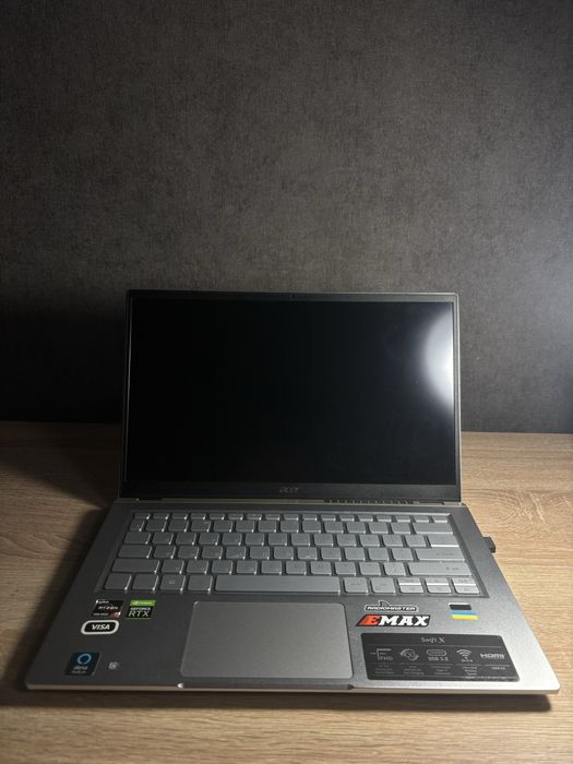 Ноутбук Acer Swift X, Ryzen 7 5800U, RTX 3050Ti, 16Гб, ssd 512гб