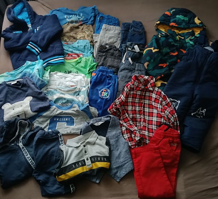 Zestaw dla chłopca r.98-104- kurtka zimowa z 5.10.15, spodnie zimowe i