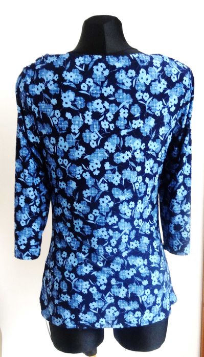 Damska bluzka z rozciągliwej dziany, nowa, Roman, rozm. 14