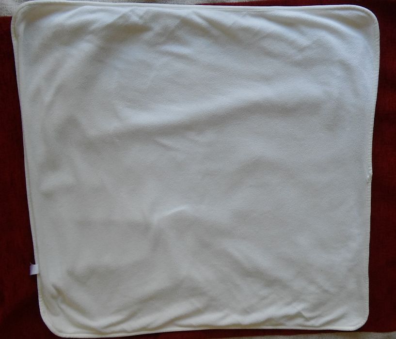 Manta Bebe Polar Branca 80x80cm