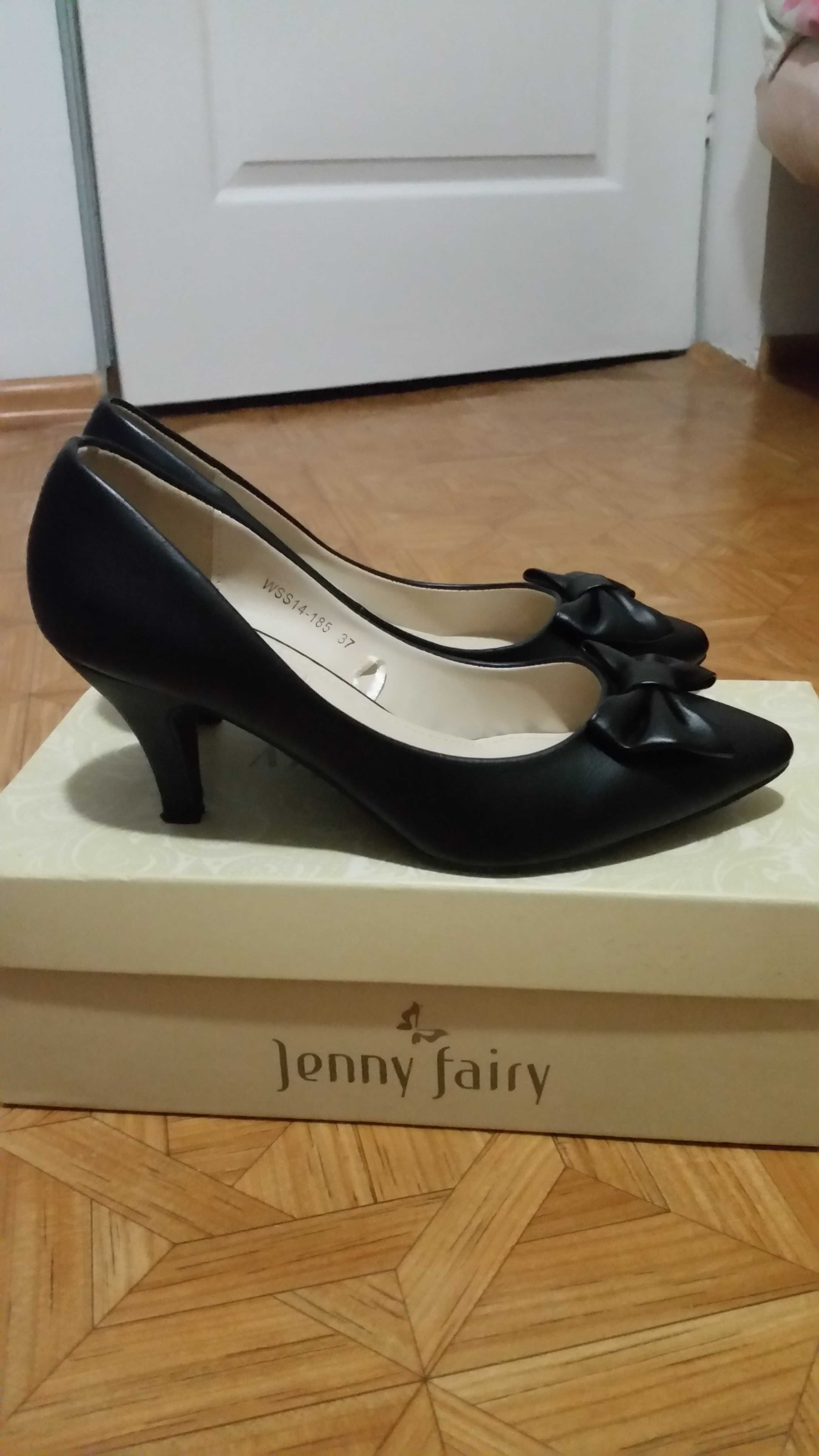 Szpilki Jenny Fairy niskie czarne rozm. 37