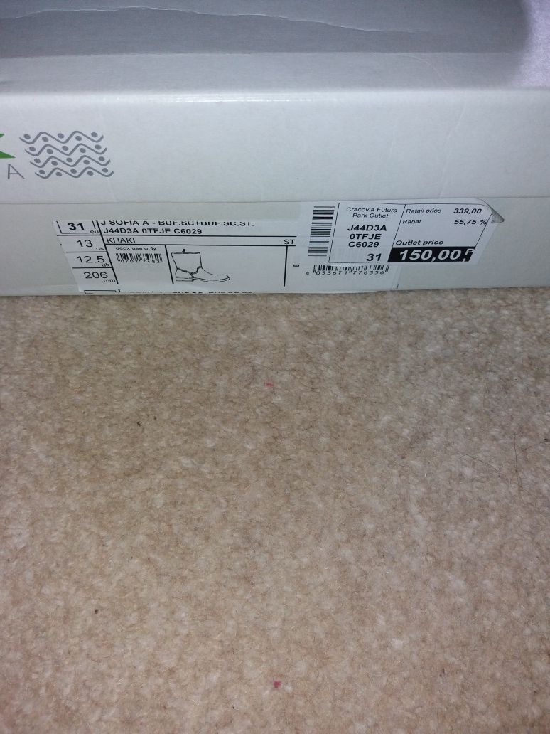 Buty Geox Respira dla dziewczynki rozmiar 31
