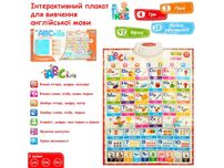 Інтерактивний плакат англійський алфавіт Limo Toy 7031 ENG-P