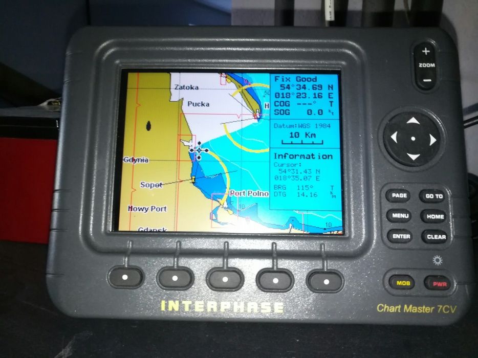 Interphase Chartplotter Master 7cv Gps mapa Bałtyk południowy