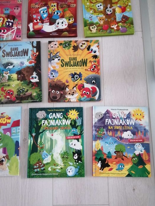 Książki z Biedronki 15 szt Gang bystrzaków swojaków mocniaków produkci