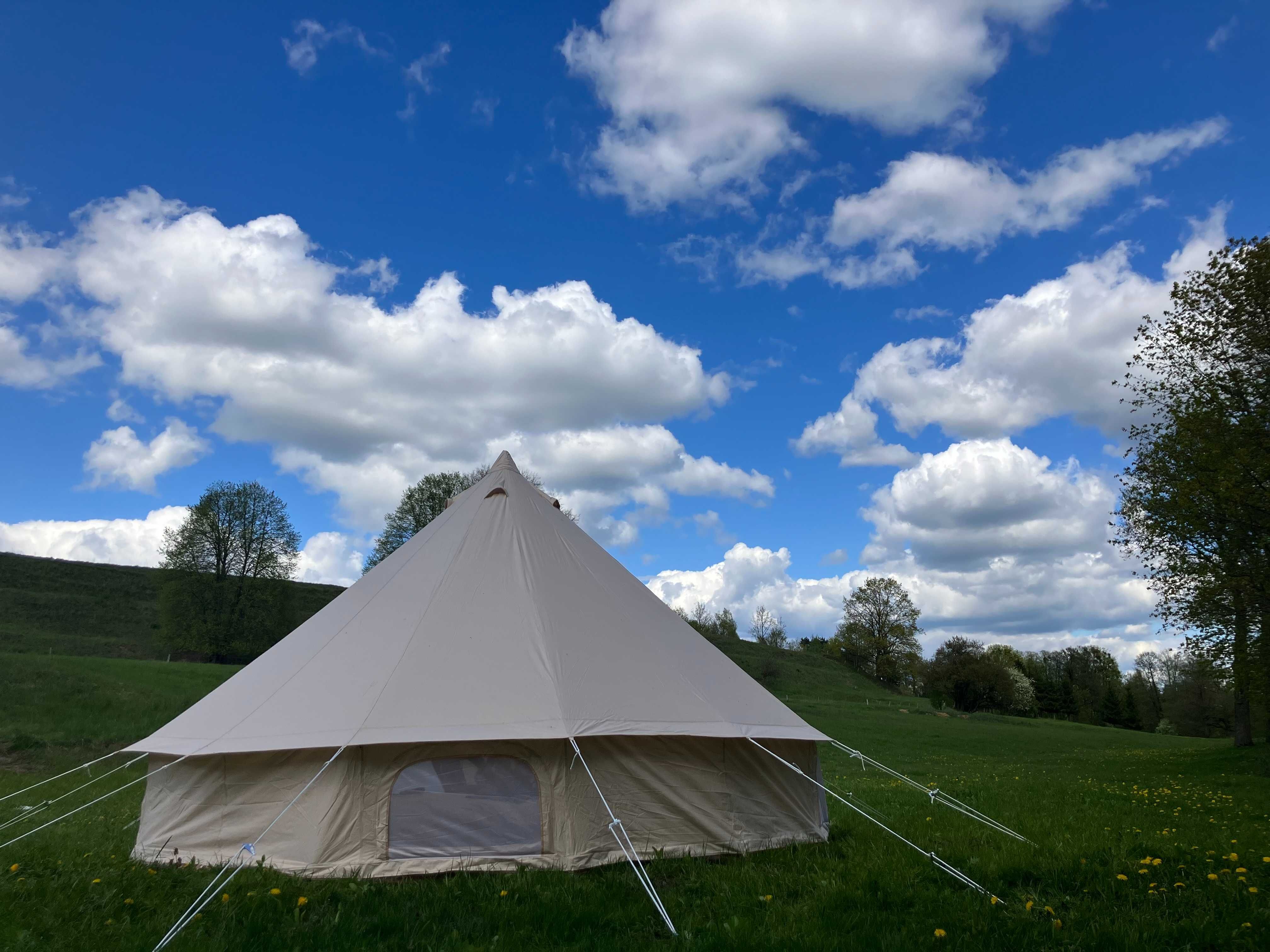 Pole namiotowe camping glamping Mazury Kruklanki Polana Życzeń