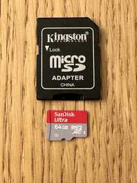 Karta pamieci Sandisk microSD 64GB Ultra U1