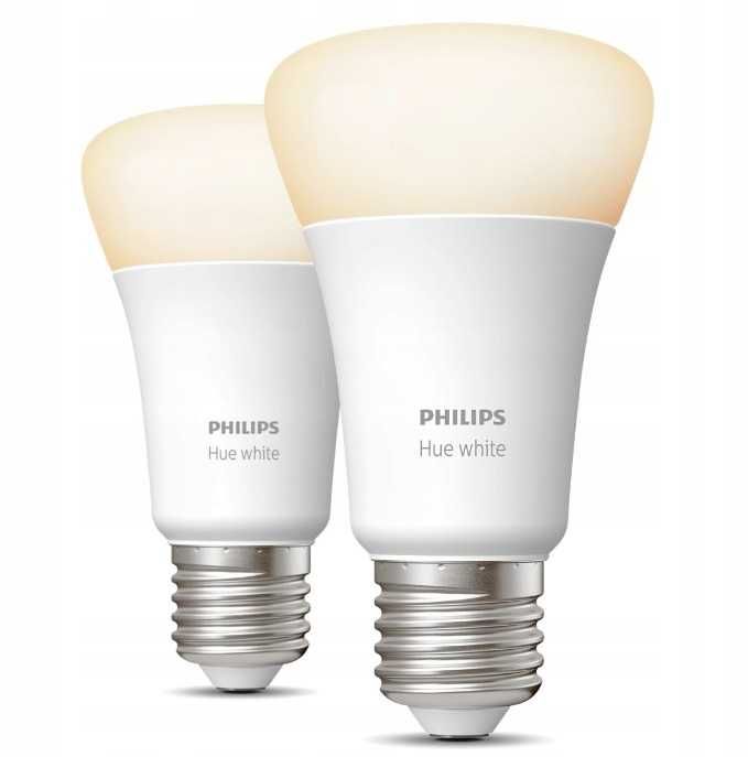 2x Żarówka LED Philips Hue E27 806 lm 9 W białe ciepłe 2 sztuki SMART