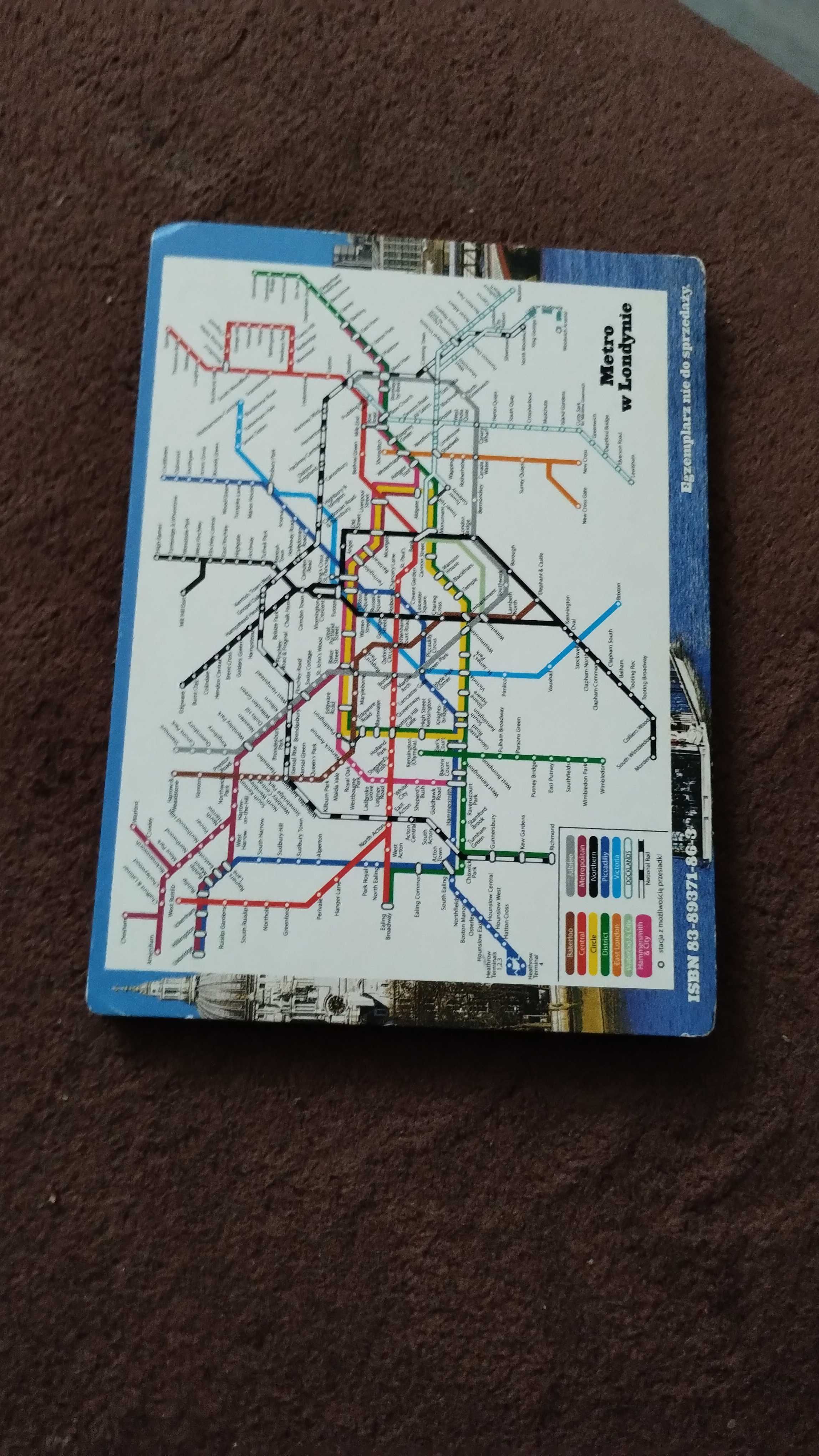 Stara mapa Londynu z 2006 roku