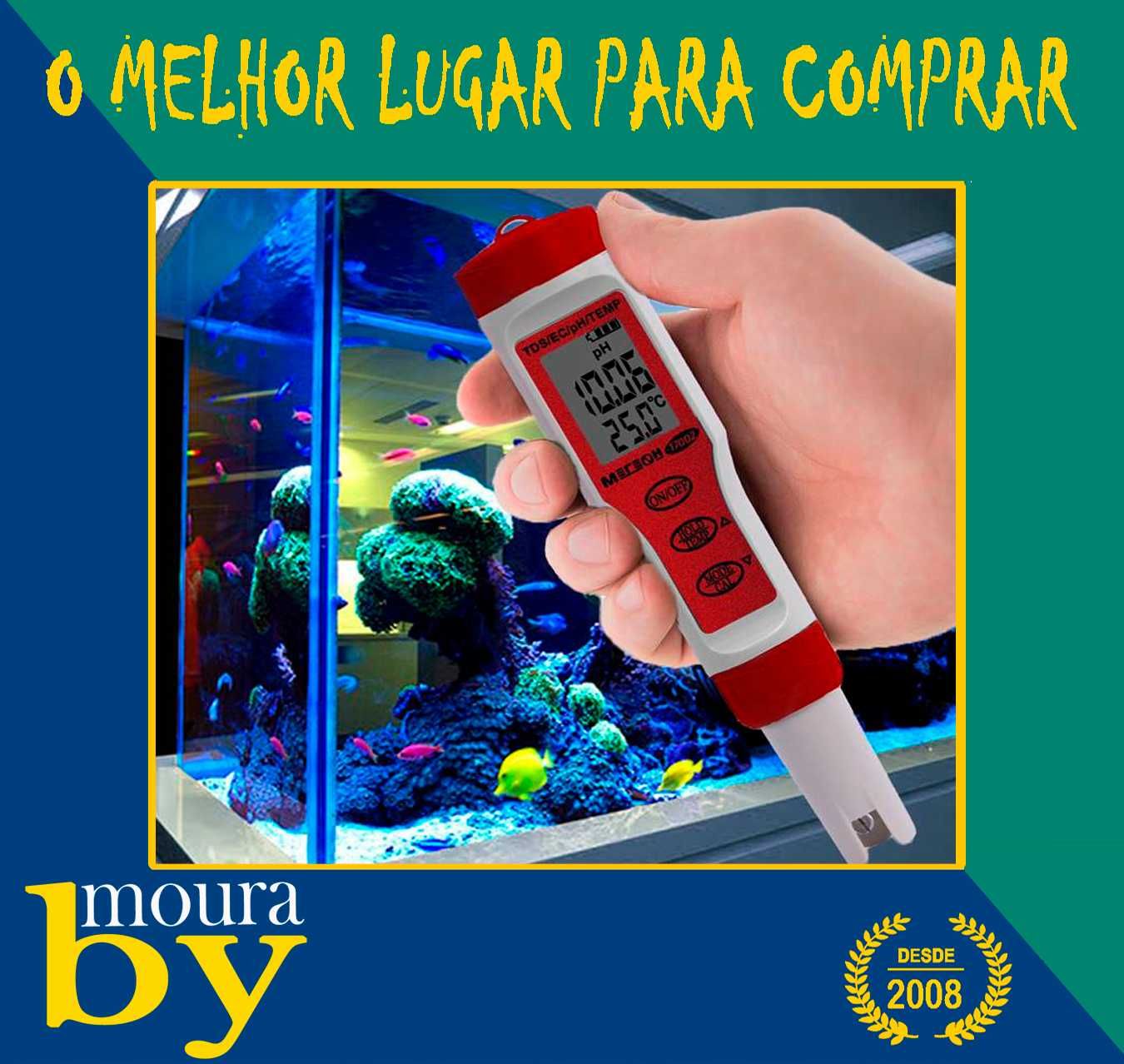 Medidor Profissional Digital Ph Portátil Tds/Ph/Ec/Medidor Temperatura