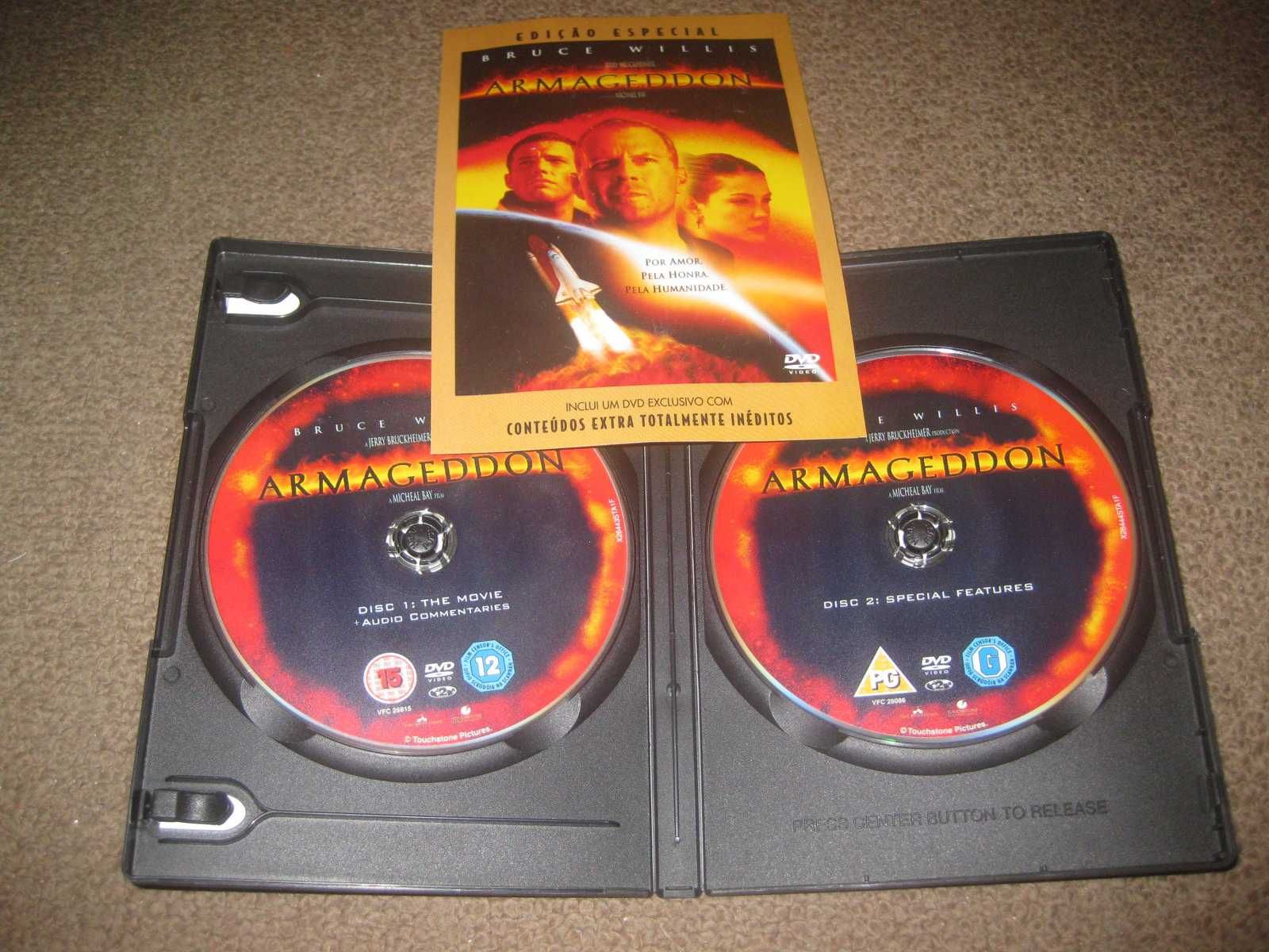 "Armageddon" com Bruce Willis/Edição Especial 2 DVDs/Slidepack!