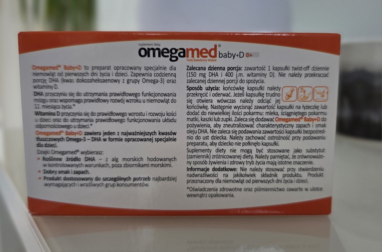 OMEGAmed baby+D 30kapsułek