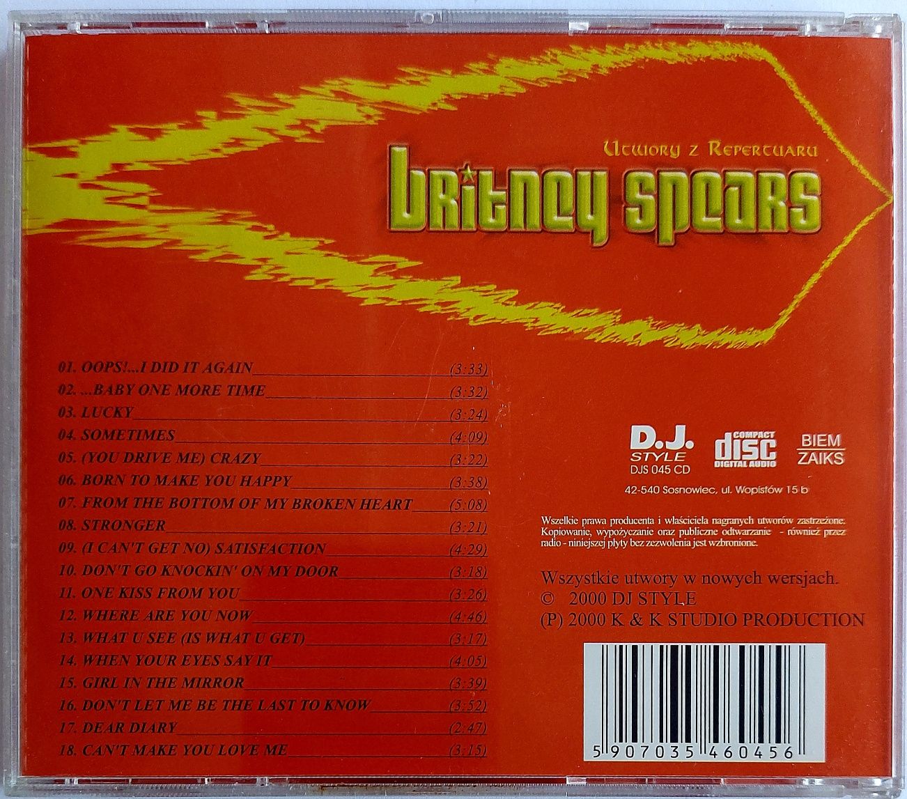 Britney Spears Utwory Z Repertuaru Britney Spears 2000r