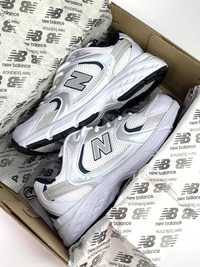 New Balance 530 (білі з темно синім)